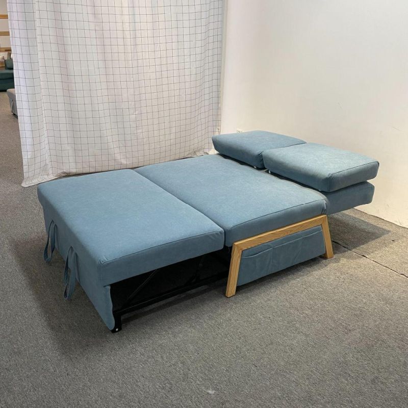 Folding Sofa Bed Small Apartment Armrestless Hotel Apartment Technology Cloth