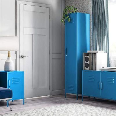 Simple Living Room Furniture Modern Blue Metal TV Stand H600*W1180*D400mm