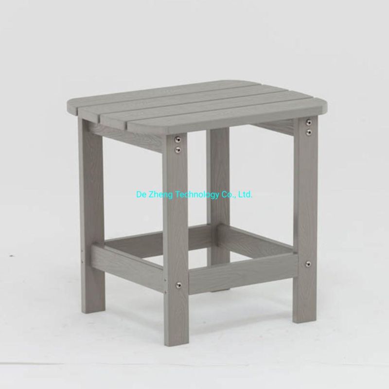 Outdoot Timeless Classic Polywood Wooden End Table Salvaged Garden Side Table Retangle Small Coffee Table