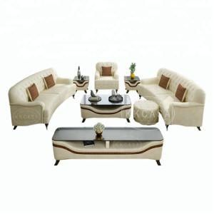 Italian Sofa Modern Fabric Furniture Leather 1+2+3 Luxury Sofa Set