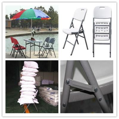 Ergonomic Leisure Garden Chair/Blow Mold HDPE Plastic Steel Folding Chair/Banquet Dining Catering Picnic Camping Barbecue Chair (HQ-Y53)