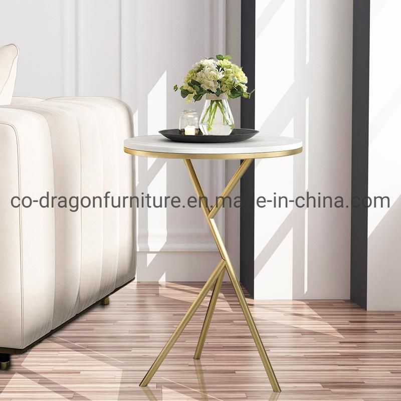 Luxury Fashion Home Furniture Steel Frame Side Table with Top