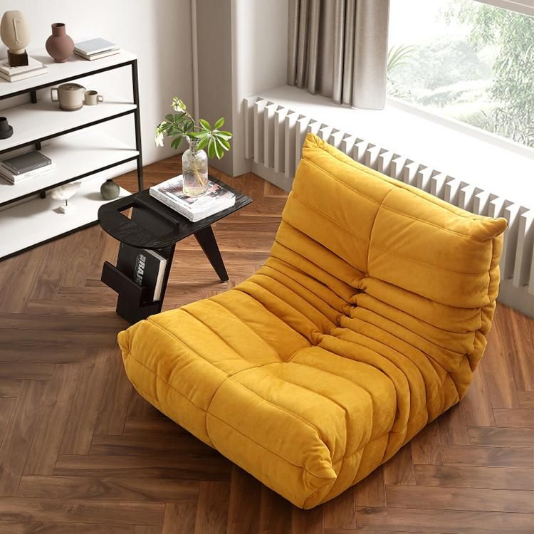 Latest Living Room Furniture Modern Leisure Sofa Chairs Wrickle Design Frame Free Molded Foam Reclining Soft Fabric Sofas Chair