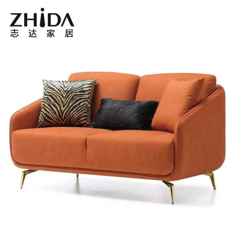 Italian Style Luxury Sofa with Charateristic Comfort Cushions Villa Star Hotel Use Fashion Sofas with Comfort Seaters