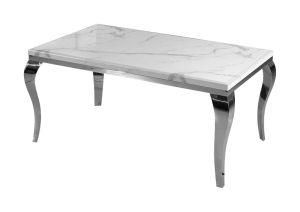 Modern Home Furniture Living Room Marble Stainless Steel Coffee Table