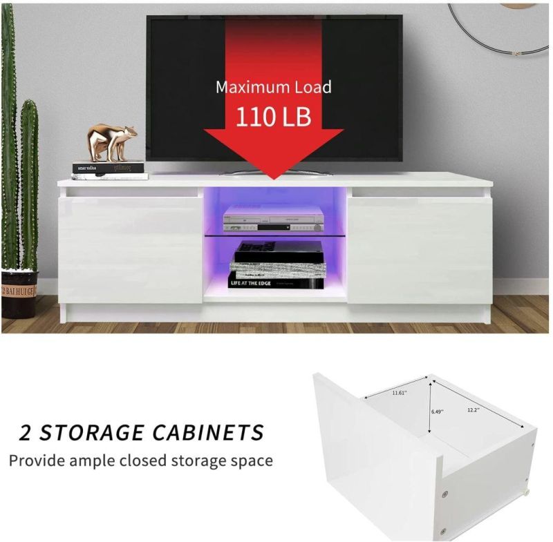 Living Room Furniture MFC TV Storage Cabinet with LED