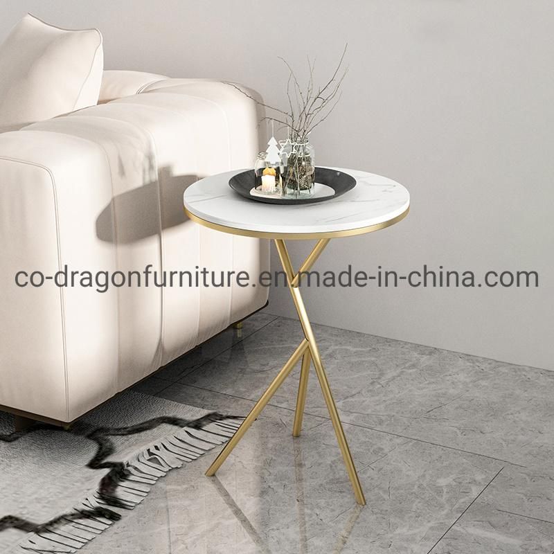 Luxury Fashion Home Furniture Steel Frame Side Table with Top