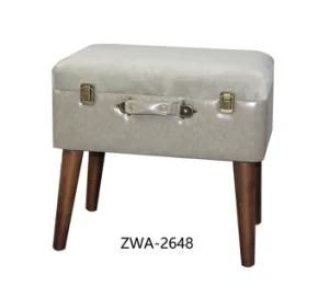 Latest Design PU &amp; Velvet Combine Kd Stool