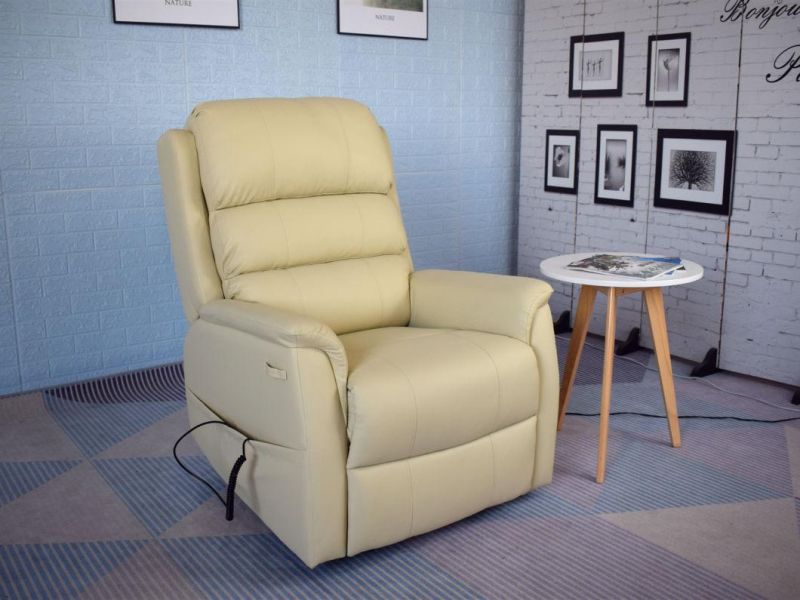 Jky Furniture Linen Fabric Power Electric Lift Chair Reclining with Heating and Massage Function