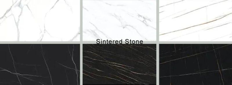 V Shape Modern Home Stainless Steel Marble Dining Table for Home Furniture