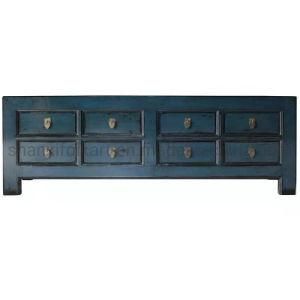 Blue Lacuqe Chiense Antique Reproduction TV Unit