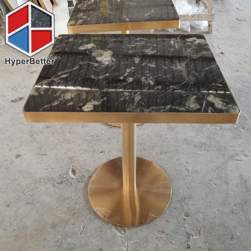 Classical Coffee Table Marble Top Antique Leg