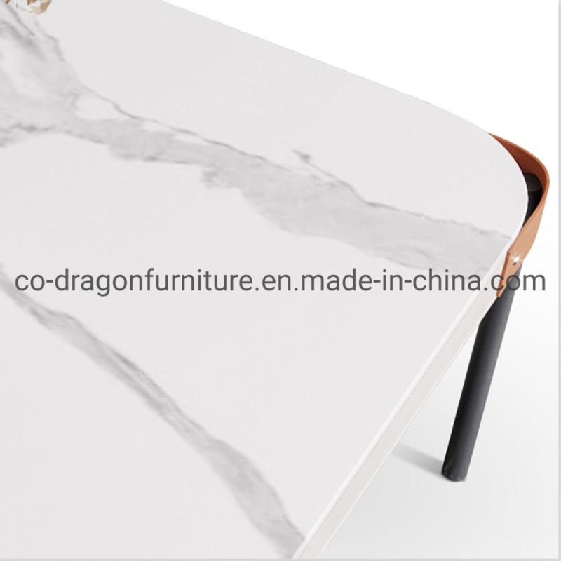Fashion Steel Coffee Table with Marble Top for Home Furniture