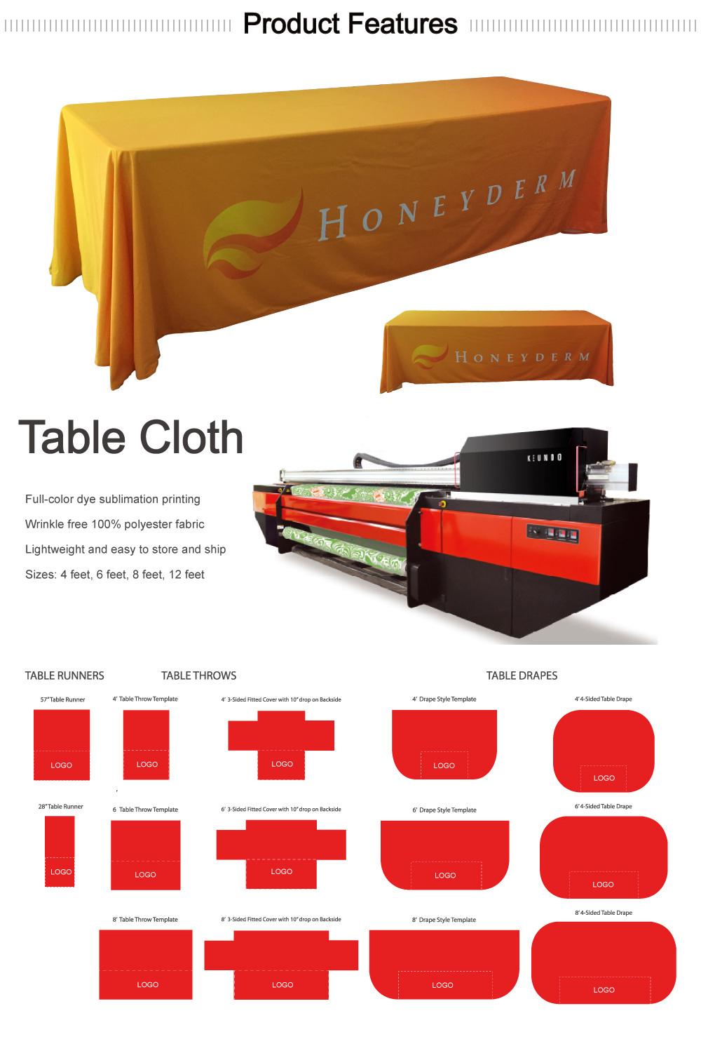 4 Feet Printed Table Cloth