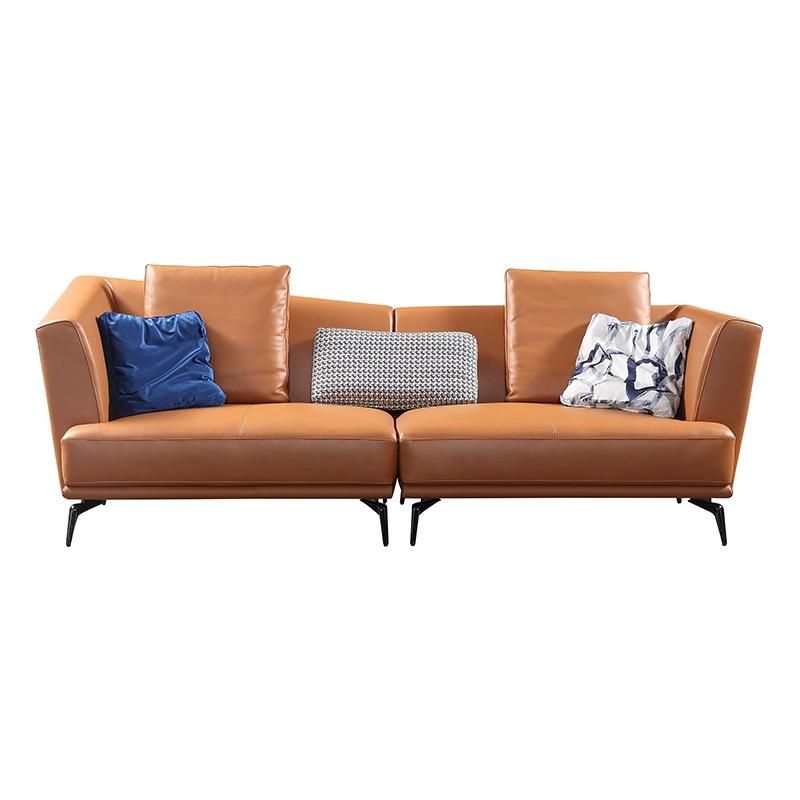 Living Room Furniture Italian Modern Design Genuine Leather or Fabric Sectional Sofa