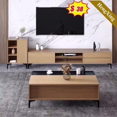 2022 New MDF Home Furniture Wood Wholesale TV Stand Table with Cabinet Set Coffee Table