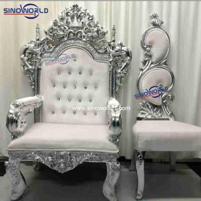 Bride and Groom Chair for Wedding Decoration Oak Wood Frame Good Quality