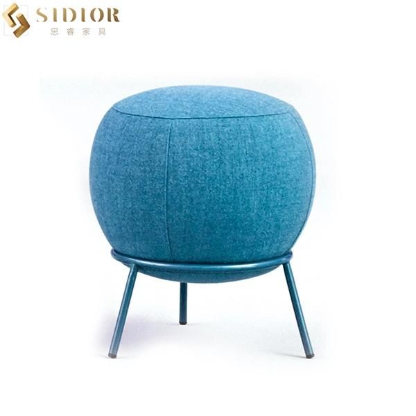 Italian Style Foot Rest Stool Living Room Round Ottoman Stool