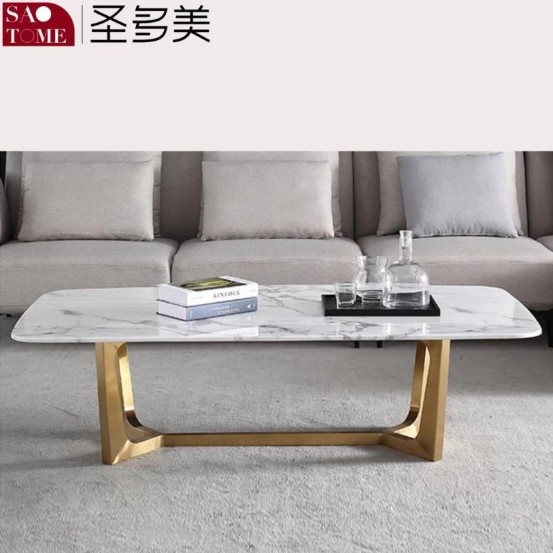 Modern Living Room Furniture Rectangular Slate/Marble Coffee Table