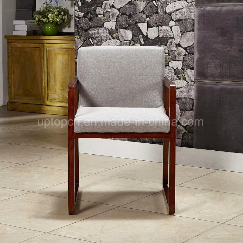 (SP-EC612) Hotel Living Room Wood Frame Upholstery Lobby Chair