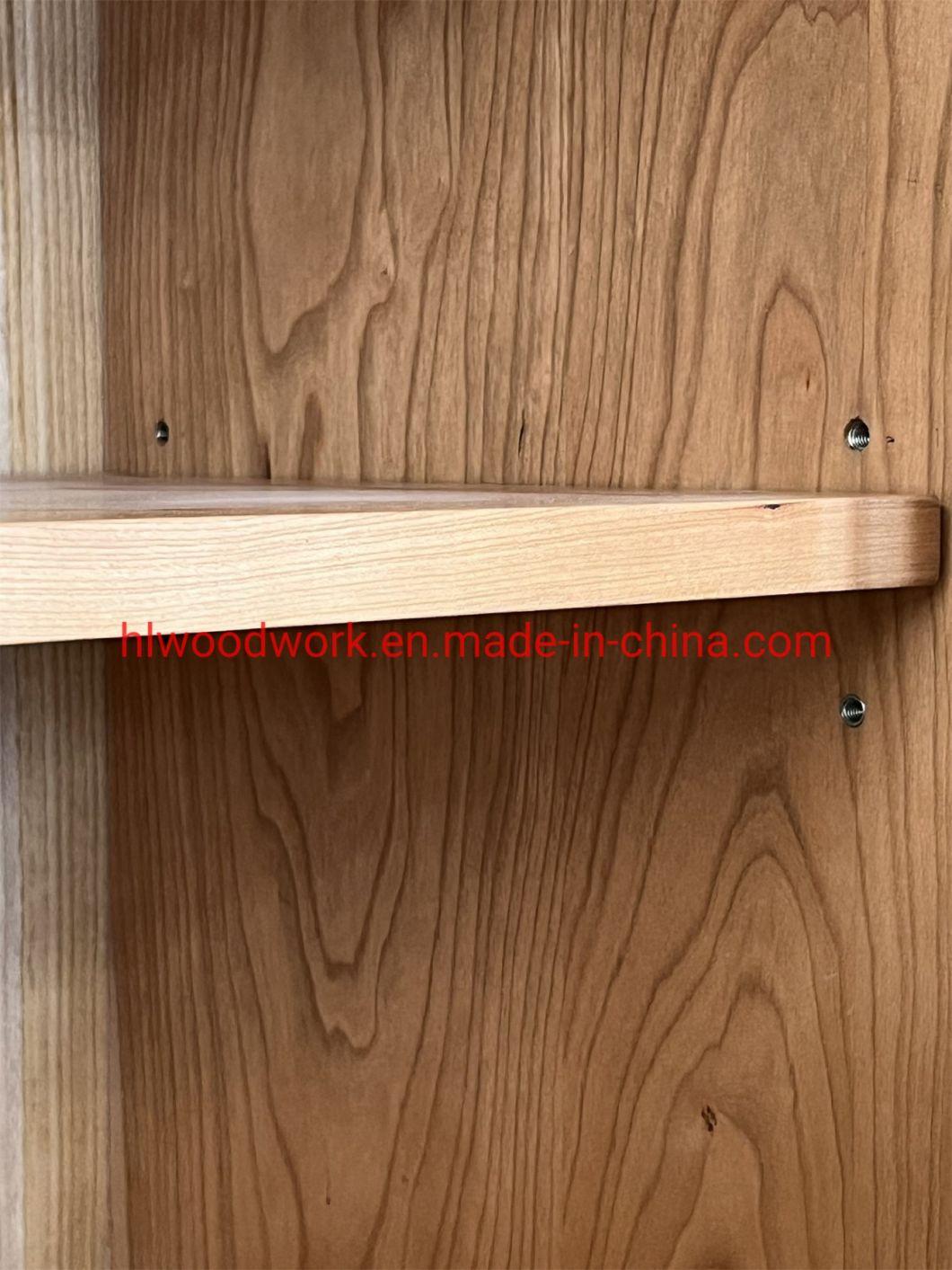 Oak Wood Cabinets with Rattan Door Natural Color Hotel Furniture Hotel Cabinets