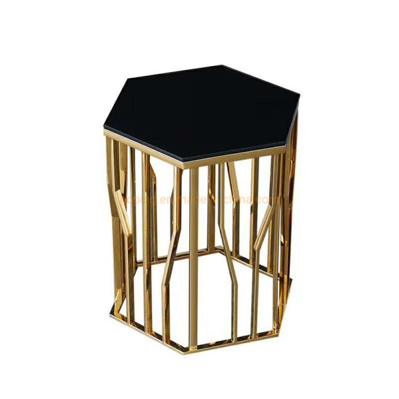 Modern Living Room Furniture Gold Cross Steel Table Base Center Coffee Tea Table