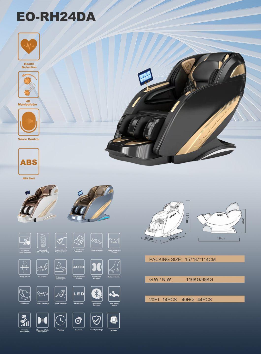 Wholesale Hot Selling Zero Gravity Airbag Recliner Electric 4D Massage Chair