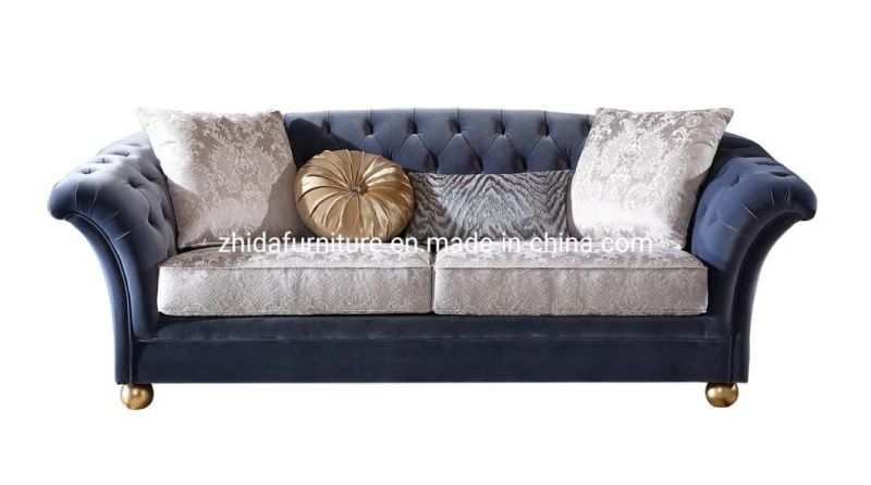 European Style French Royal Fabric Antique Sofa