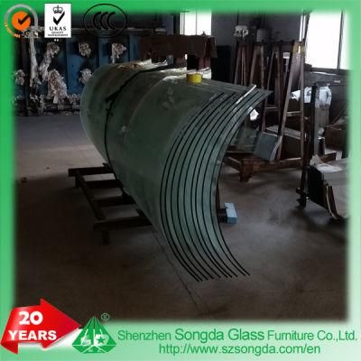 8-12mm Clear Bent Glass Fashion Design for Building Home Decoration