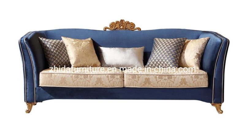 Italian Velvet Living Room New Design 3 Seater Classic America Sofa for Seating Room