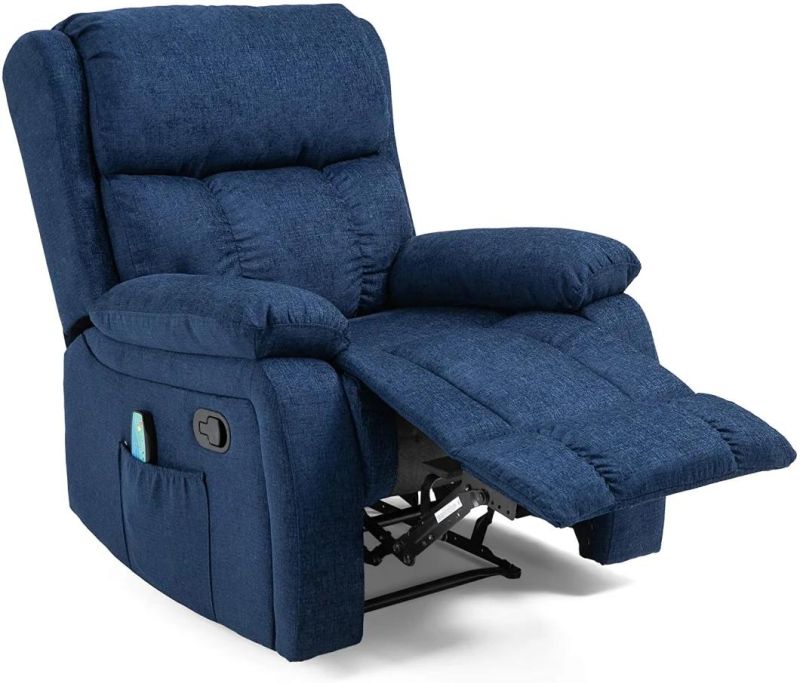 Jky Furniture Massage Function Fabric Adjustable Manual Recliner for Living Room