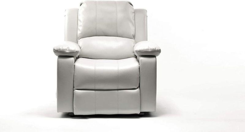 Jky Furniture Adjustable Leather Power Recliner Chair with Massage and Heating Functions for Living Room