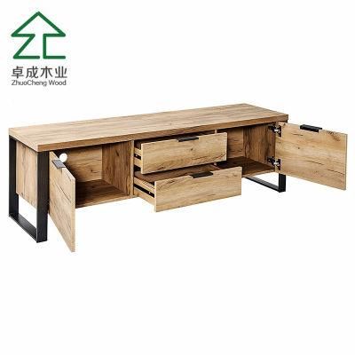 Wood TV Stand Cabinet with Drawer