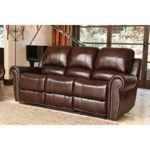 Home Theater Manual Modern Genuine Top-Grain Leather Sofa