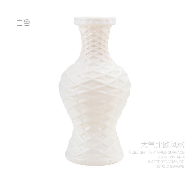 Inno-As013 Nordic Plastic Imitation Glaze Vase for Home Use Eco-Friendly