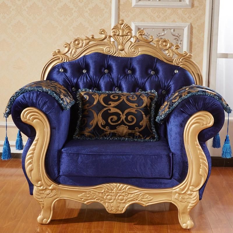 Wholesale American Wooden Fabric Sofa Chair in Optional Couch Seater