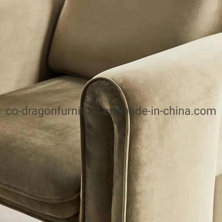 2021 New Design Wooden Frame Fabric Leisure Chair with Arm