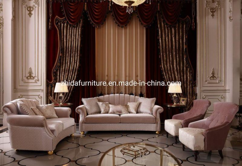 Chinese Elegant Fabric Sofa Living Room Furniture