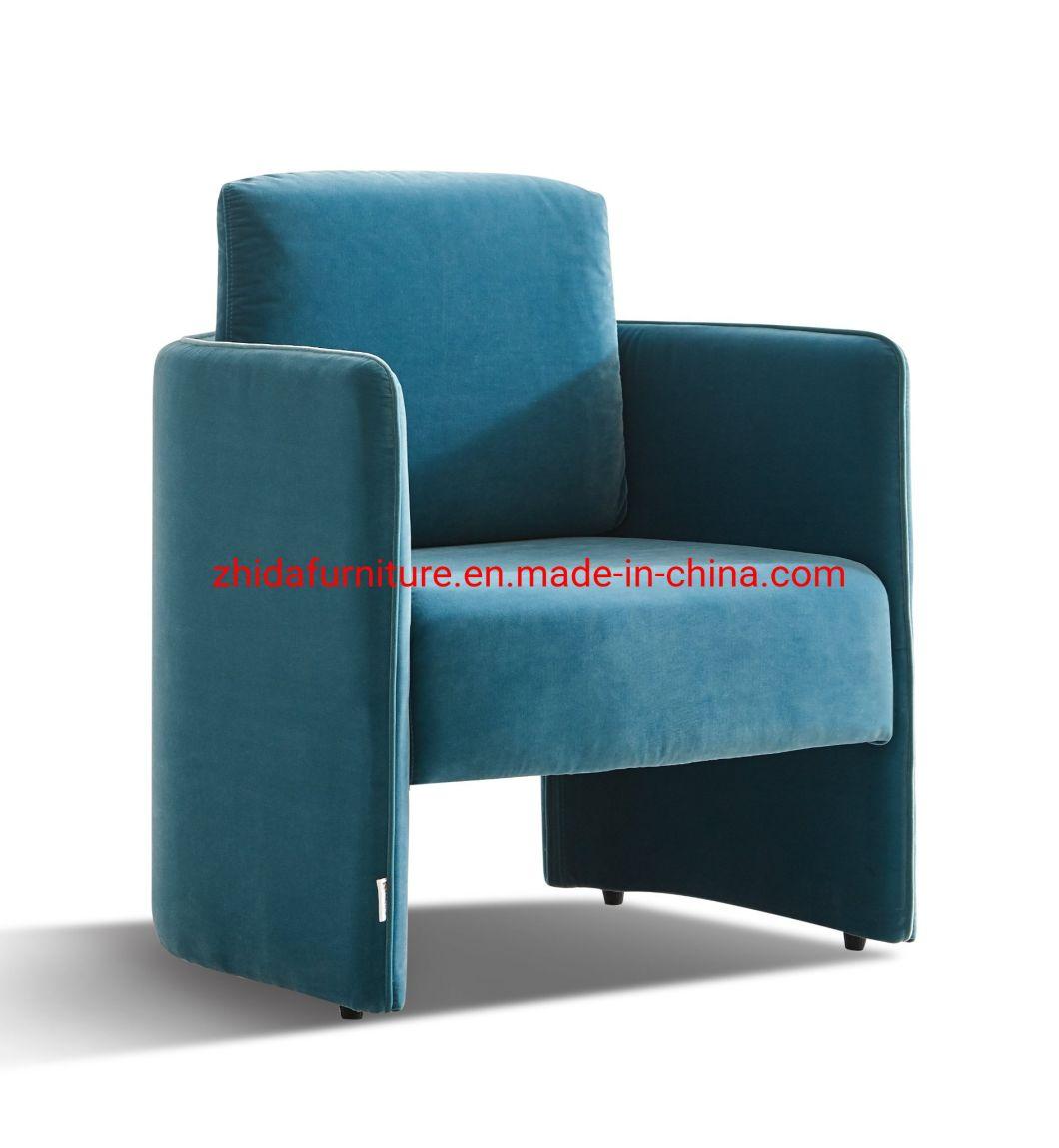 Home Furniture Luxury Metal Modern Amrest Office Velvet Reception Chair