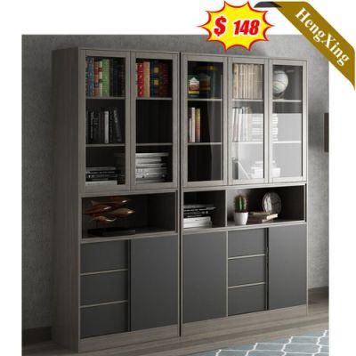 Latest Style Wooden Grey Color China Factory Wholesale Living Room Furniture Library Company Storage Large Cabinet