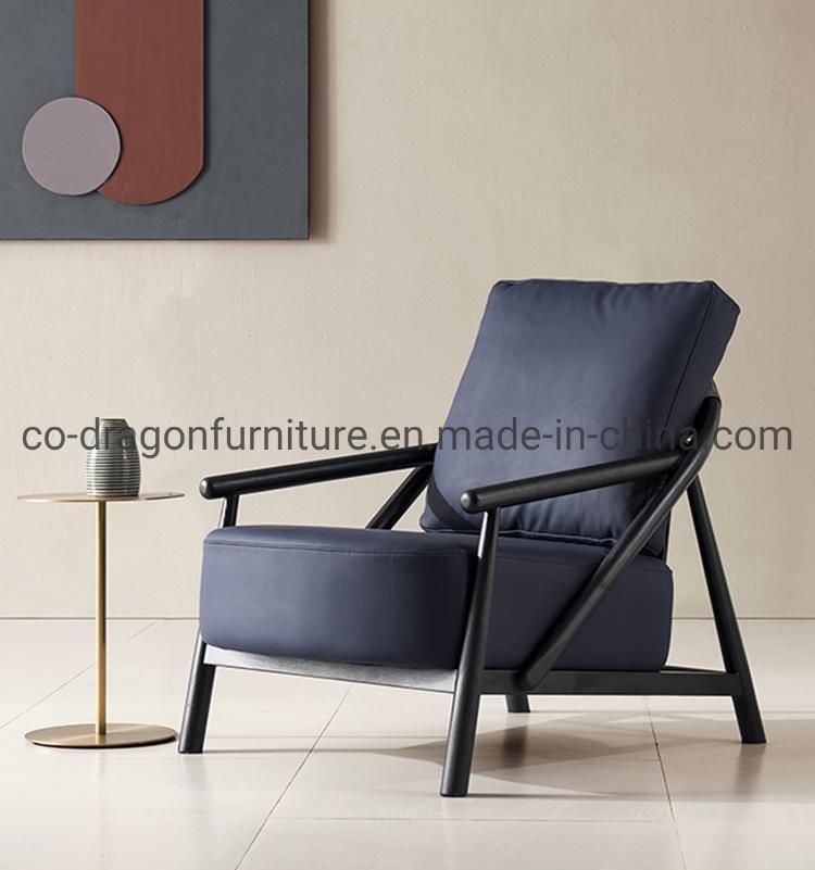 2021 Modern Home Furniture Fabric Leisure Chair with Wooden Arm