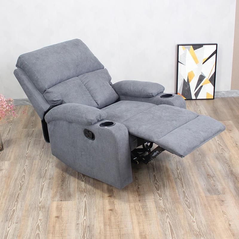 Factory Direct Supply Manual Recliner with Cup Holders