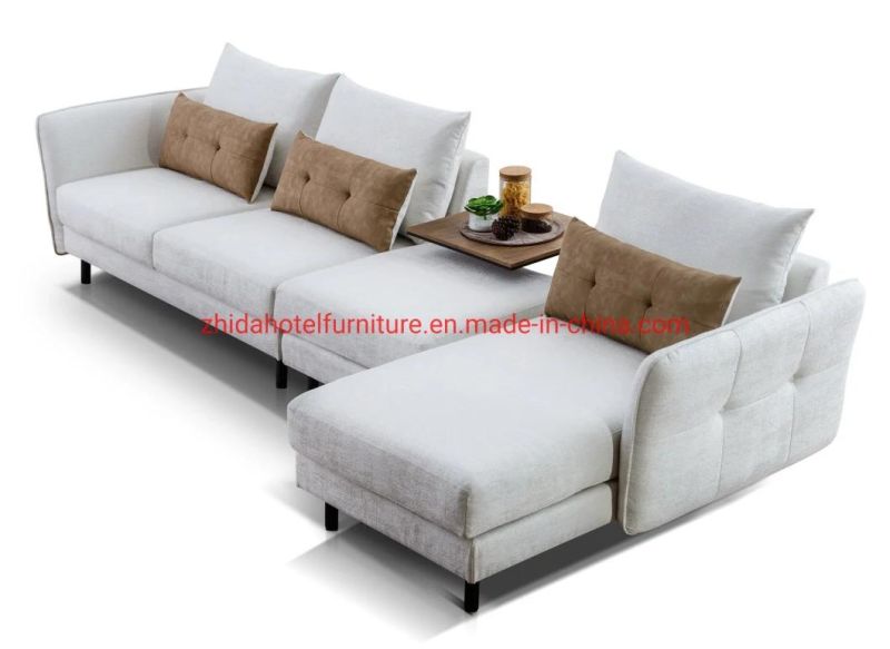 Fabric Modern Living Room Furniture Chinese Home Reception Restaurant Sofa