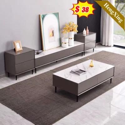 Newest Popular Wood Home Living Room Bedroom Furniture Marble Top TV Stand Coffee Table