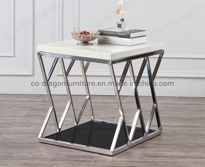 Modern Furniture Gold Color Stainless Steel Coffee Table End Table