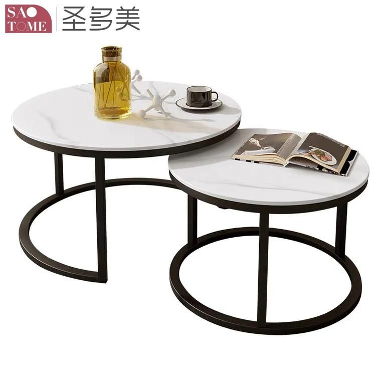 New Style Separate Home Furniture Living Room Coffee Table Metal Side Table Bedroom Table Melamine Laminated Tea Table