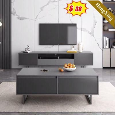 Foshan Factory Wholesale Marble Melamine Wood Furniture Coffee Table with TV Stand