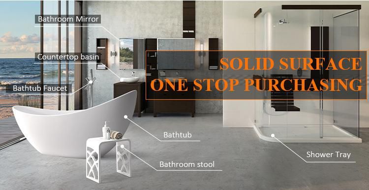 Solid Surface Shower Stool Bathroom Bench