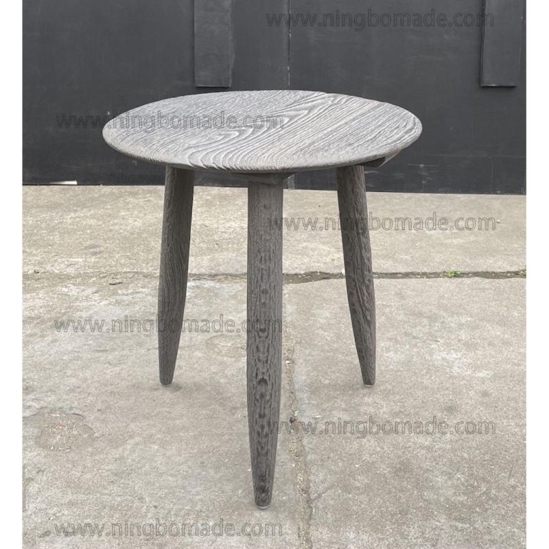 Nordic Retro Vintage Antique Furniture Water Grey Oak Coener Table