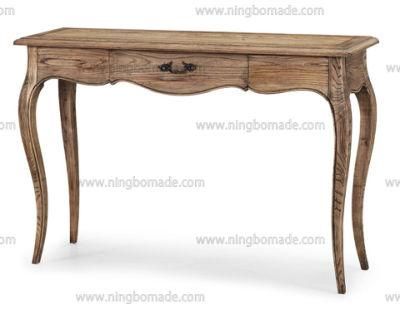 Antique Nordic Country Classic Furniture Nature Ash 1 Drawer Side Table